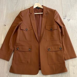 Express 4-Pocket Blazer in Terracotta | Size Large